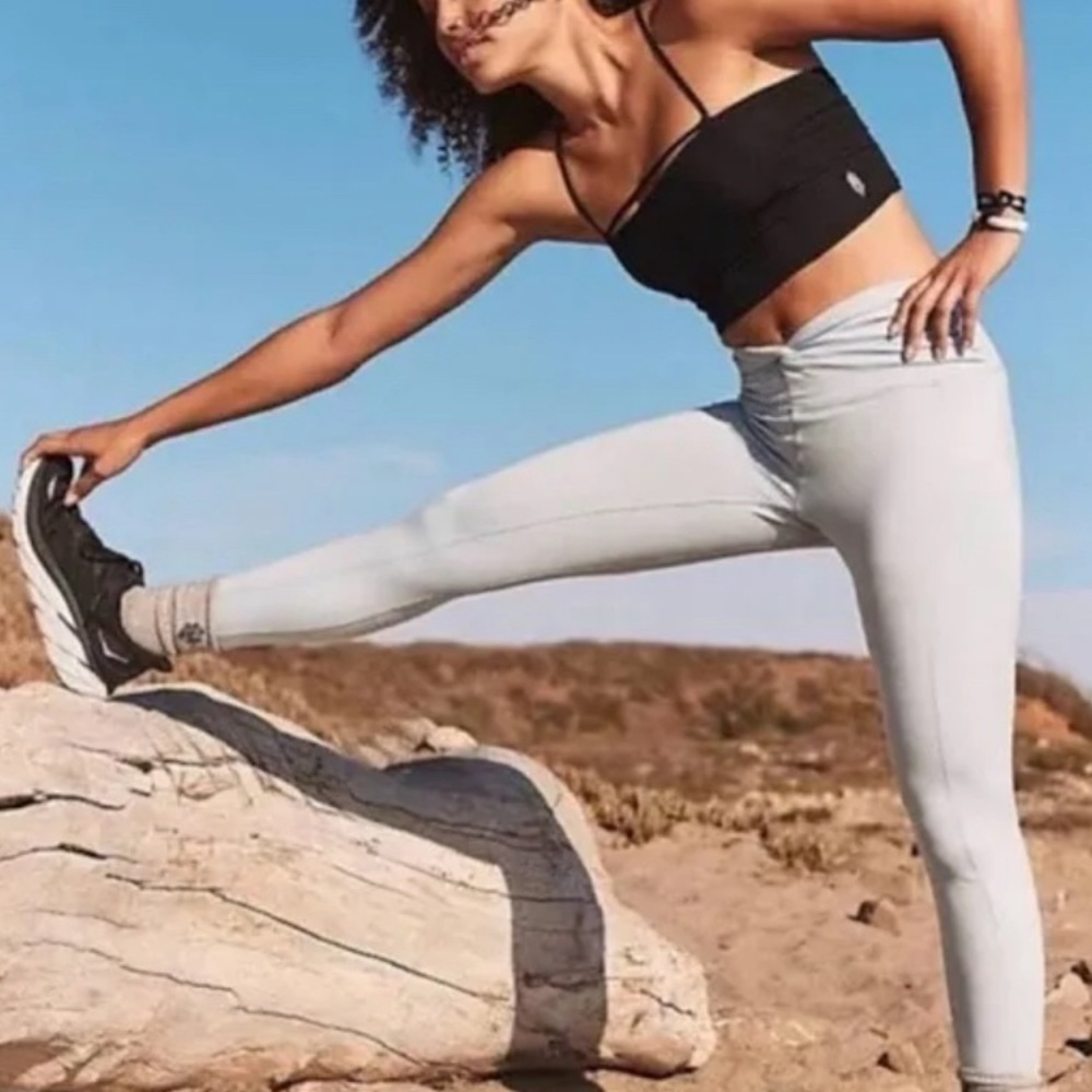 Free People Movement, High Rise Ankle, Breathe Deeper Leggings Size Small, NWOT